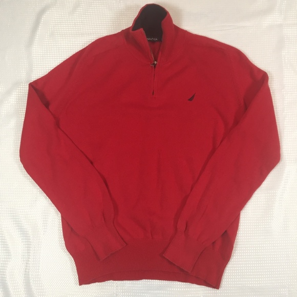 Nautica 1/4 zip Pullover Size L Men’s - Picture 2 of 7